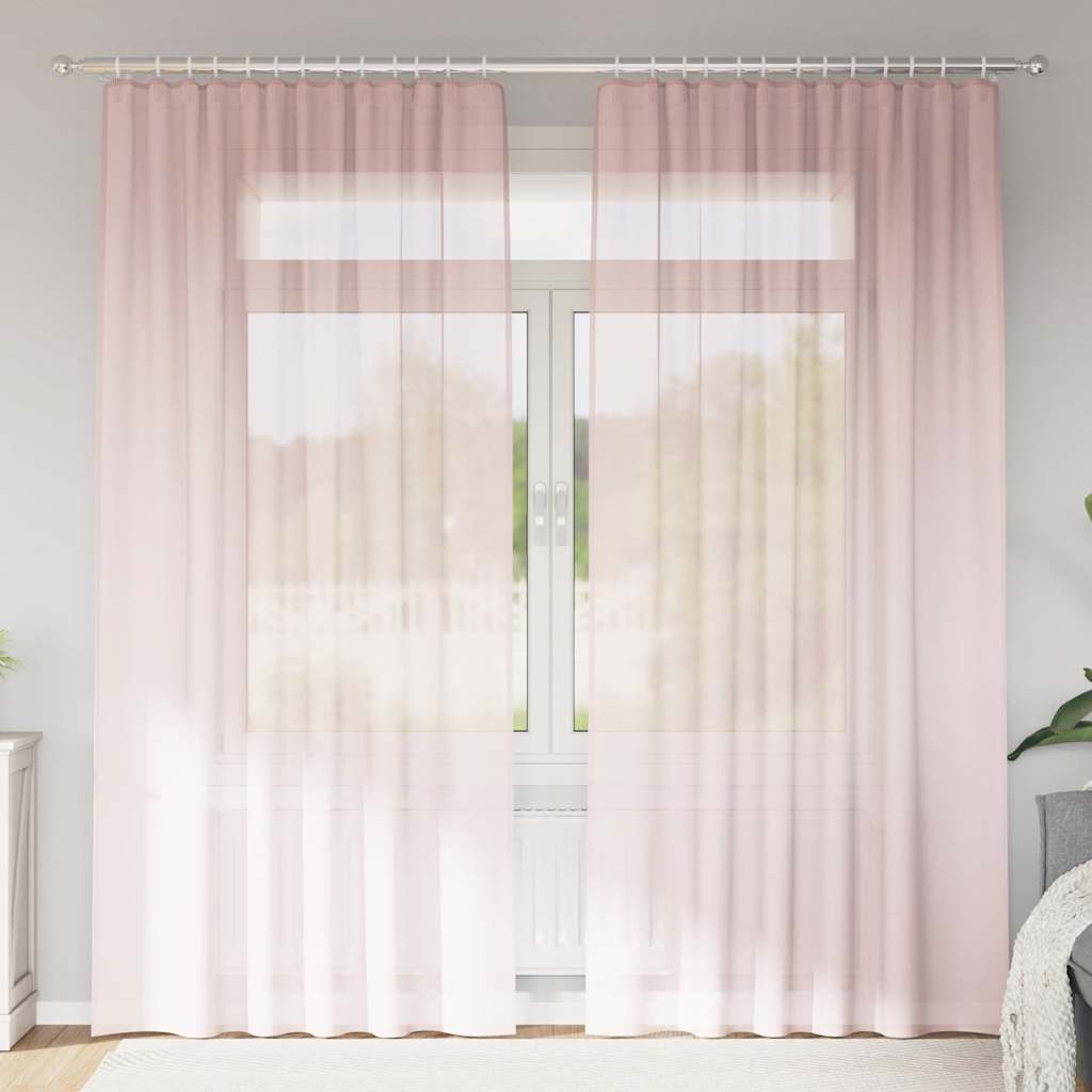 Voile Curtains with Eyelets, 2 pcs.
