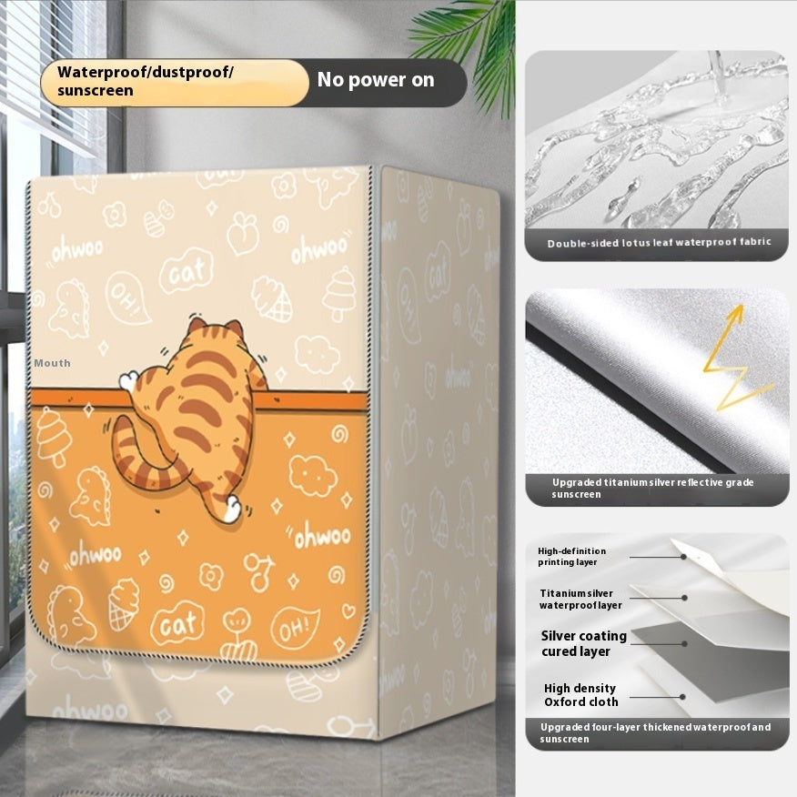 Dryer Cover Balcony Dustproof Thermal Shroud Universal Cover Cloth