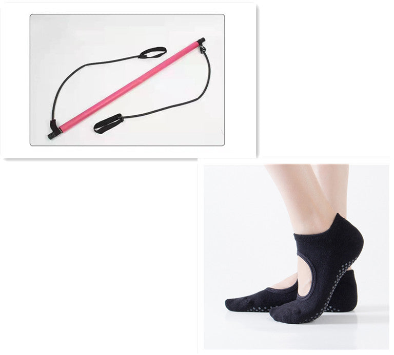 Stretching Pilates Stick Yoga Home Stretch Training Puller