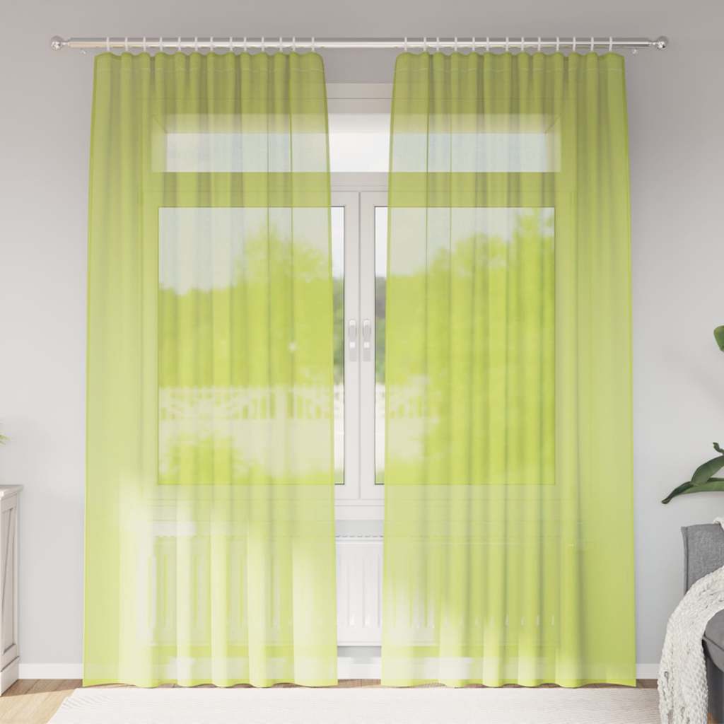 Voile Curtains with Eyelets, 2 pcs.