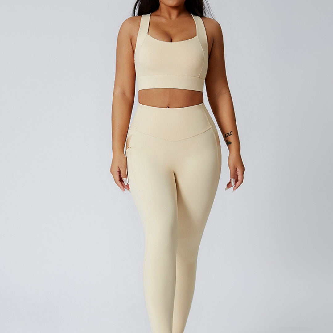 European And American Skinny Yoga Clothes Gym Exercise Suit