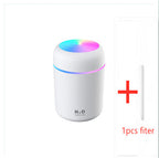 Home Car Charging Colorful Air Humidifier Usb Water Replenishment