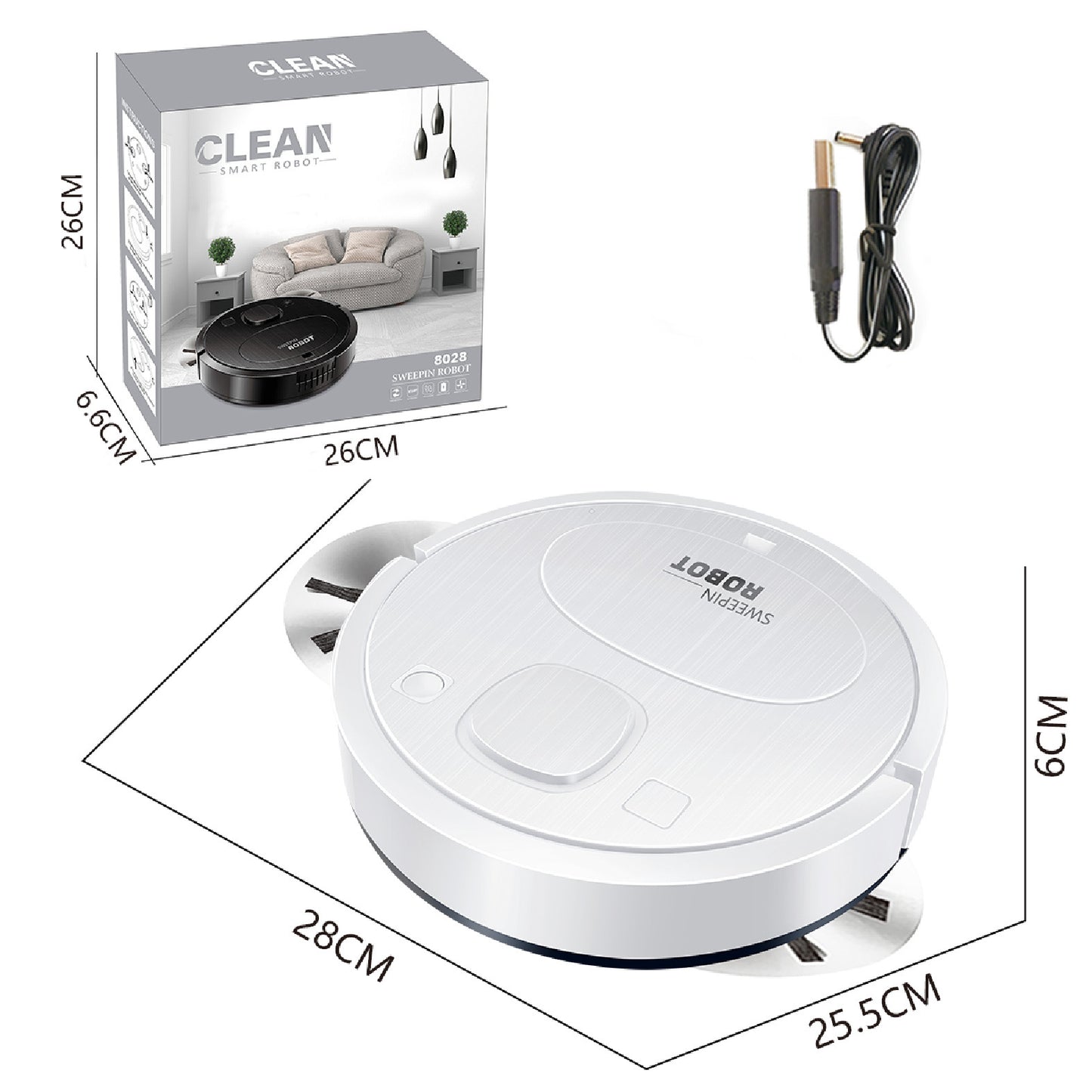 USB Charging Automatic Cleaning Machine Vacuum Cleaner