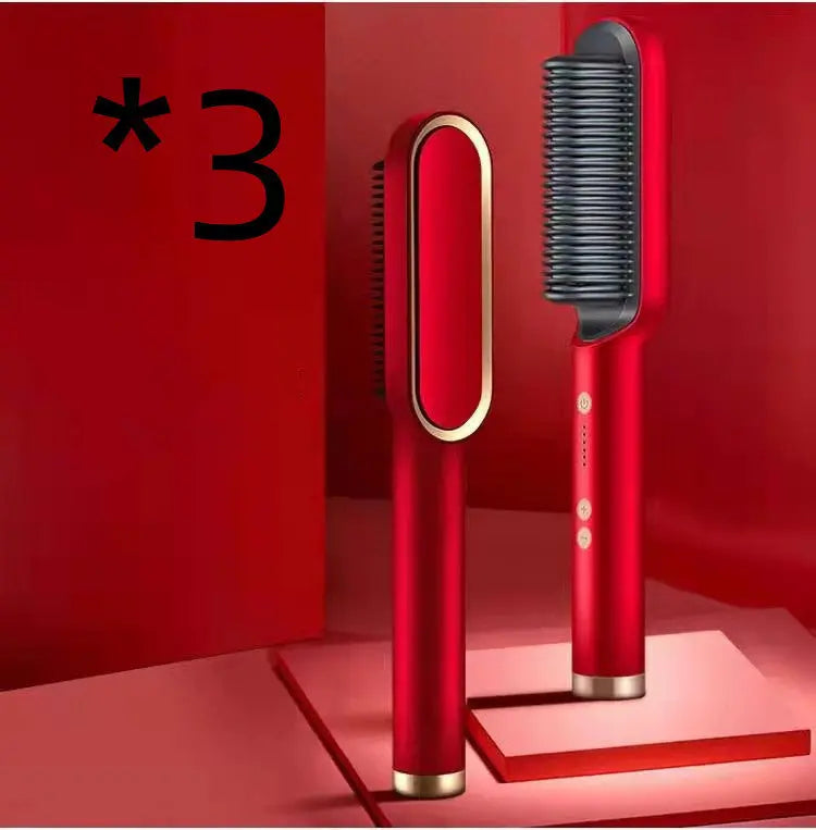 New 2 In 1 Hair Straightener Hot Comb