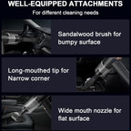 Vacuum Cleaner And Air Duster For Cars, Homes, Offices And Pets, High-power, Multi-nozzle Handheld Car Vacuum Cleaner.