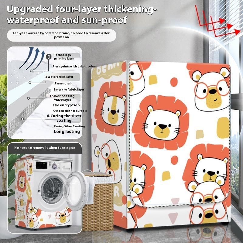 Dryer Cover Balcony Dustproof Thermal Shroud Universal Cover Cloth