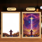 Jesus LED Light Painting Home Decoration