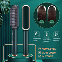New 2 In 1 Hair Straightener Hot Comb