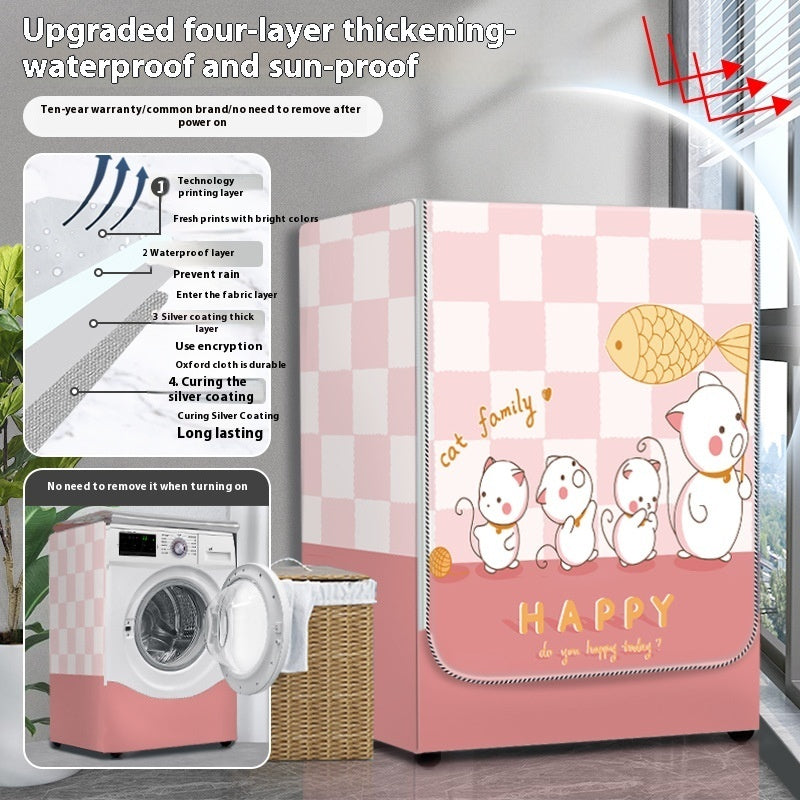 Dryer Cover Balcony Dustproof Thermal Shroud Universal Cover Cloth