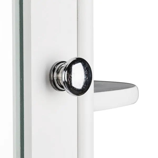 White Paint Surface Density Board, 1 Mirror Door, 3 Layers On Each Side