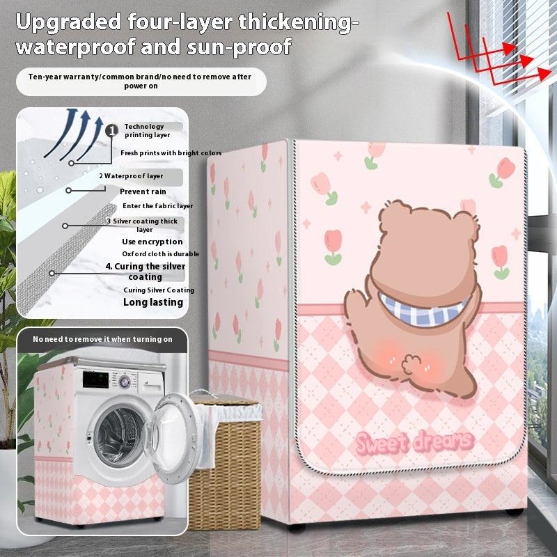 Dryer Cover Balcony Dustproof Thermal Shroud Universal Cover Cloth