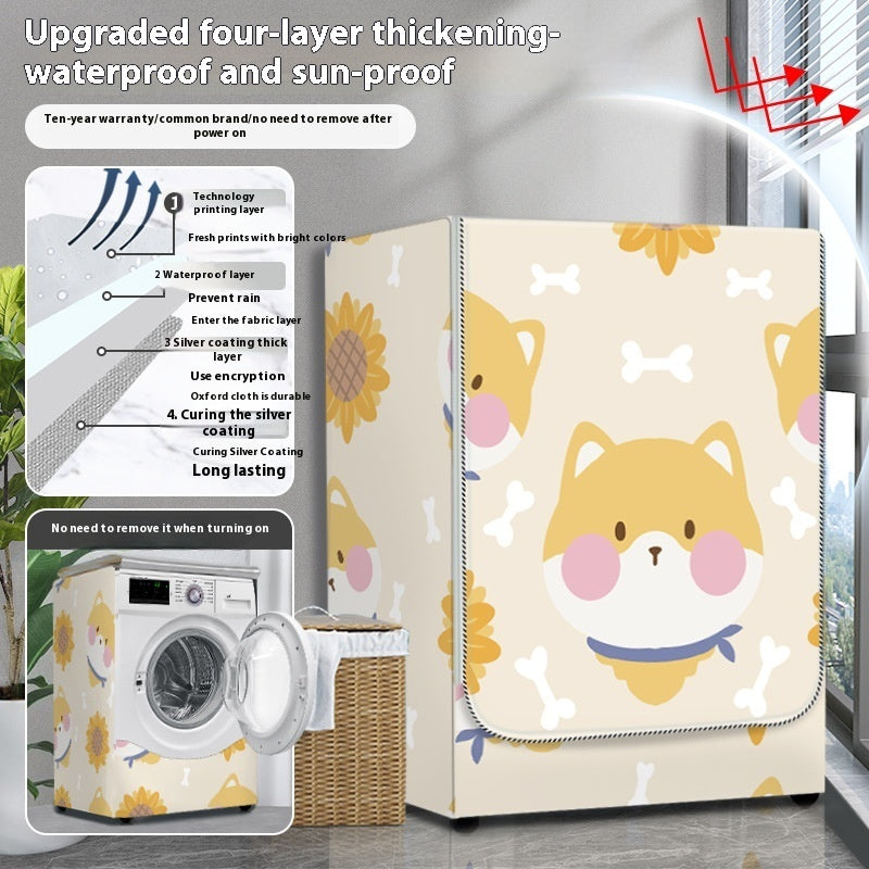 Dryer Cover Balcony Dustproof Thermal Shroud Universal Cover Cloth