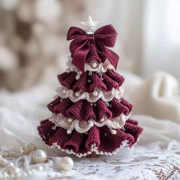 Crochet Christmas Tree Decoration DIY Material Package