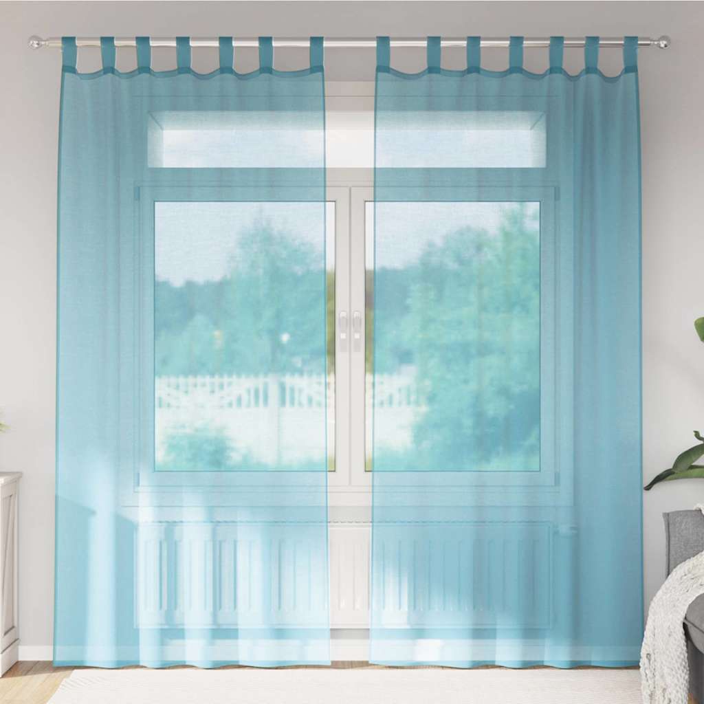 Voile Curtains with Eyelets, 2 pcs.