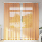 Voile Curtains with Eyelets, 2 pcs.