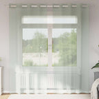 Voile Curtains with Eyelets, 2 pcs.