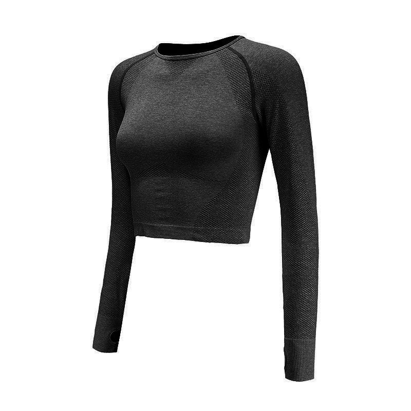Seamless Yoga Shirts For Women Vital Seamless Long Sleeve Crop Top
