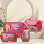 Upgraded Black Simple Bathroom Essential Toiletry Bag Four-piece Set