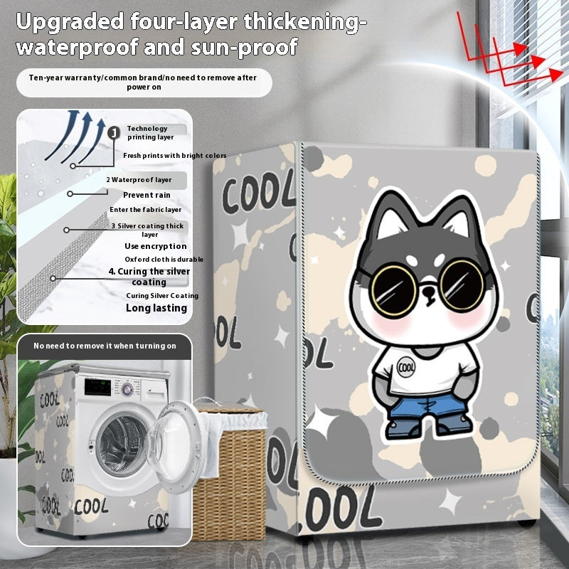 Dryer Cover Balcony Dustproof Thermal Shroud Universal Cover Cloth