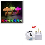 LED Night Light Mushroom Wall Socket Lamp