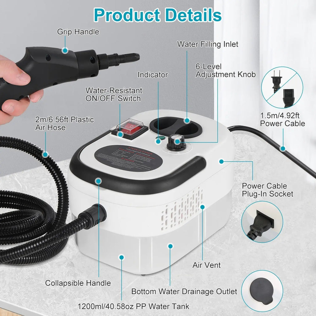Handheld Steamer Multifunctional Couch and Mattress Cleaner