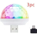 Light Stage Effect USB 5V Disco Ball DJ Party Holiday Lighting Christmas Projector