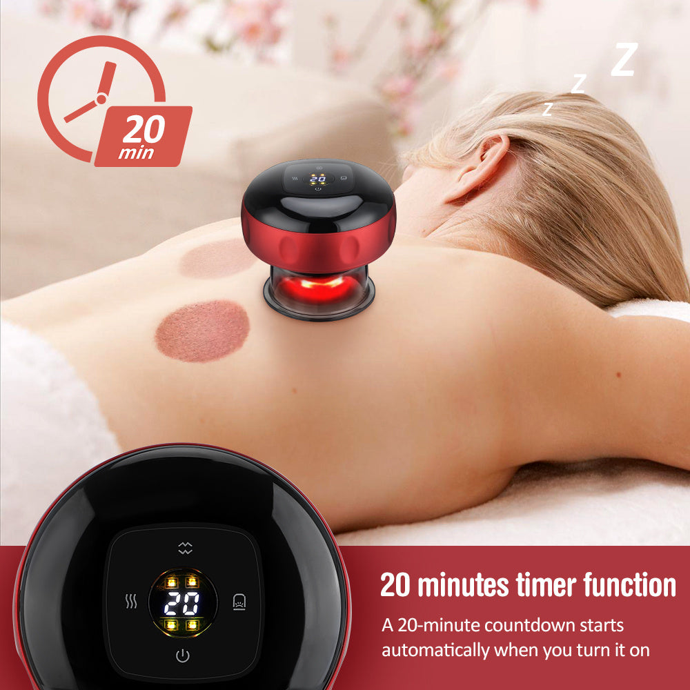 Elektrisches Vakuum-Schröpfmassage-Körper-Cups Anti-Cellulite-Therapie-Massagegerät für den Körper Elektrisches Guasha-Schaben Fettverbrennung Abnehmen