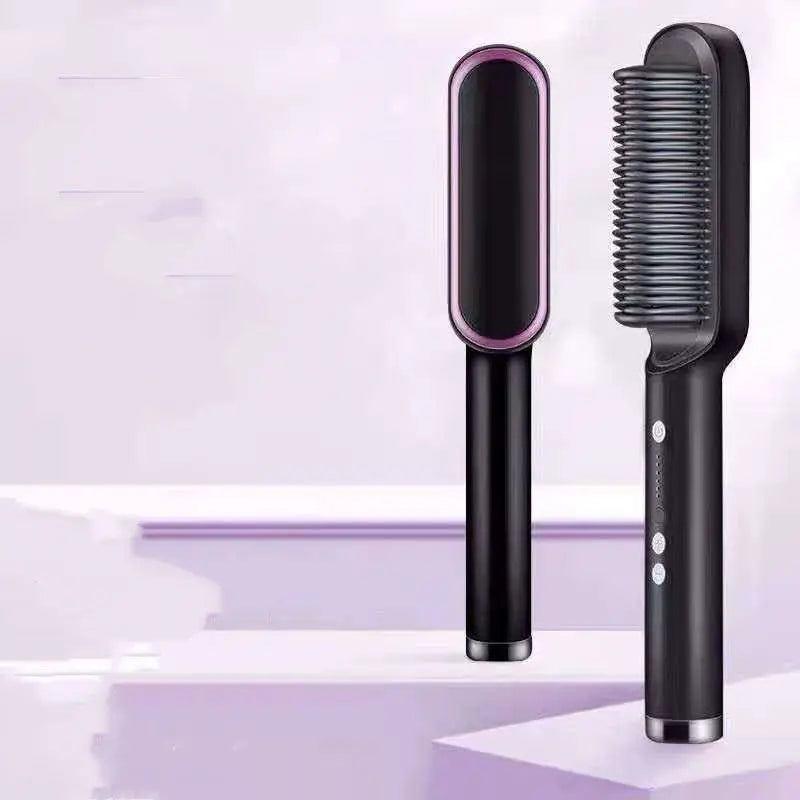 New 2 In 1 Hair Straightener Hot Comb