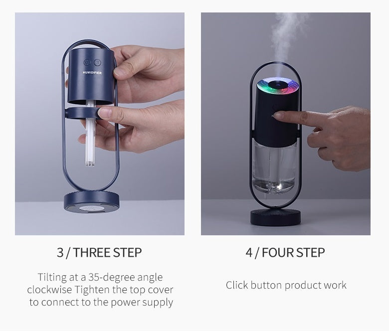 Magic Shadow USB-Luftbefeuchter für Zuhause mit Projektionsnachtlichtern Ultraschall-Autonebelhersteller Mini-Büro-Luftreiniger