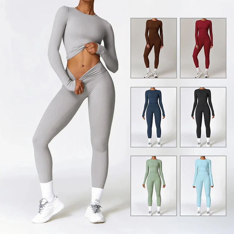Tight-fitting Brushed Yoga Suit Quick-drying Fitness Clothes