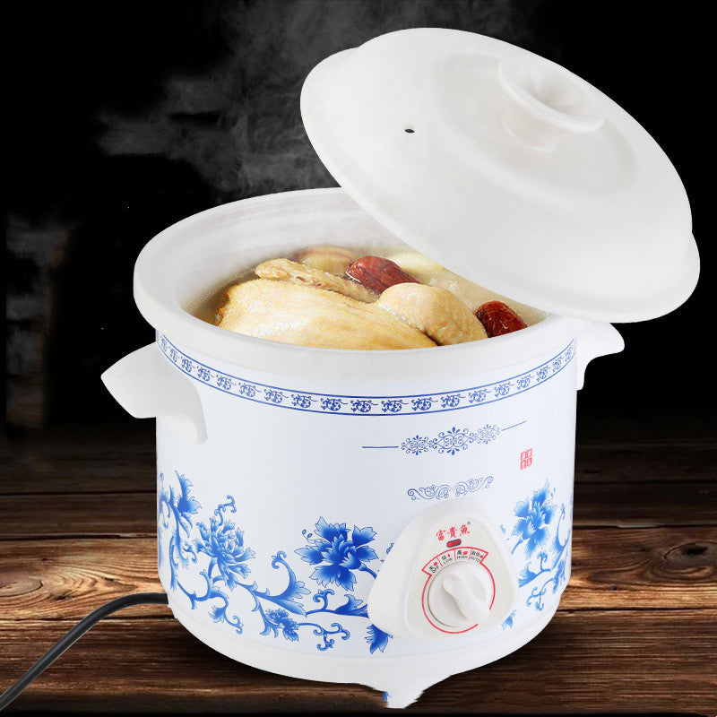 Home White Porcelain Automatic Electric Pot
