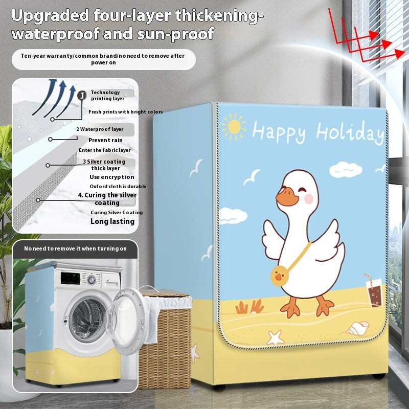 Dryer Cover Balcony Dustproof Thermal Shroud Universal Cover Cloth
