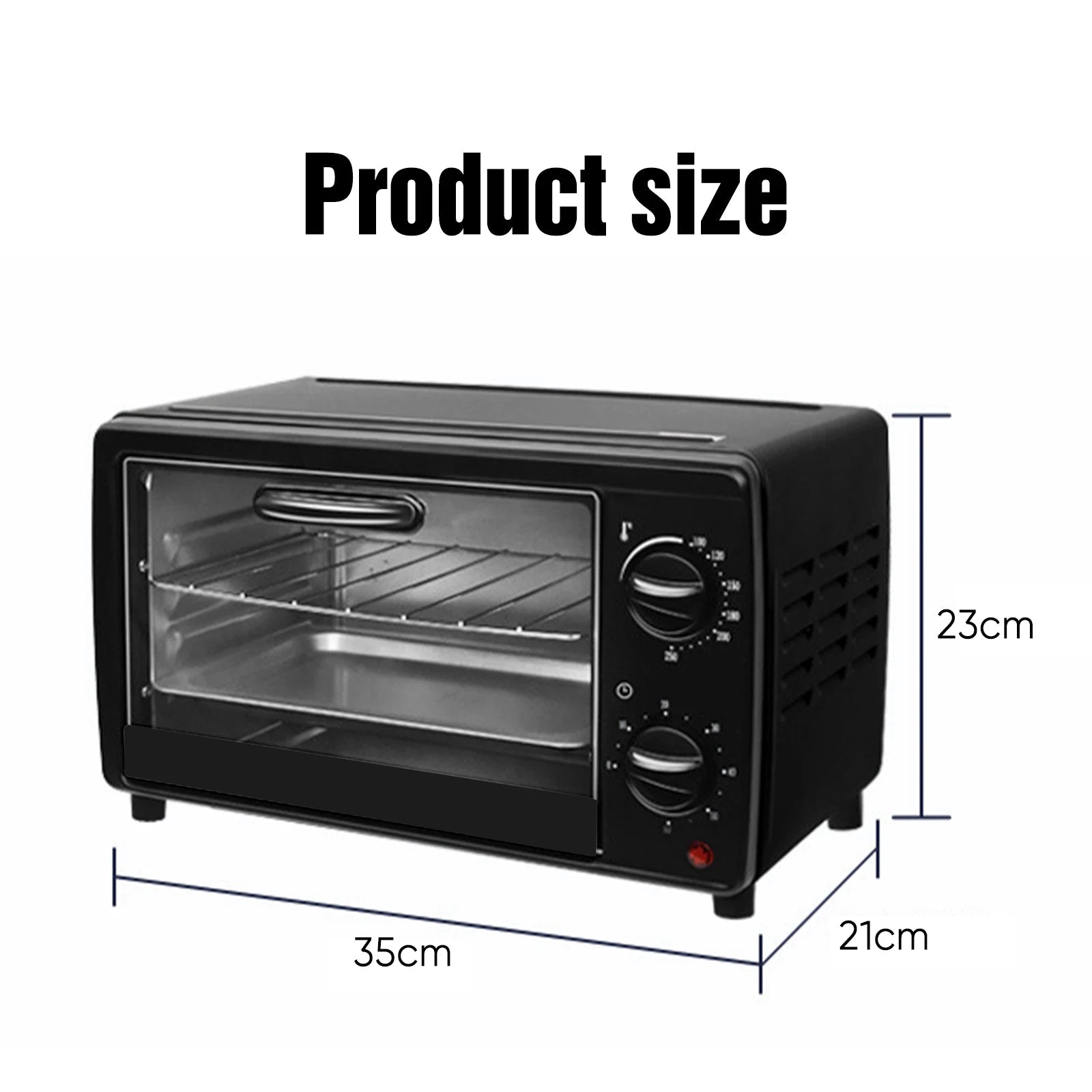 13L Oven Baking Multi-Functional Household Air Fryer & Mini Oven 700W
