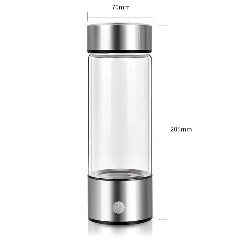 Hydrogen Generator Water Filter Ionizer Maker Hydrogen-Rich Water Portable Super Antioxidants ORP Hydrogen Bottle 420ml