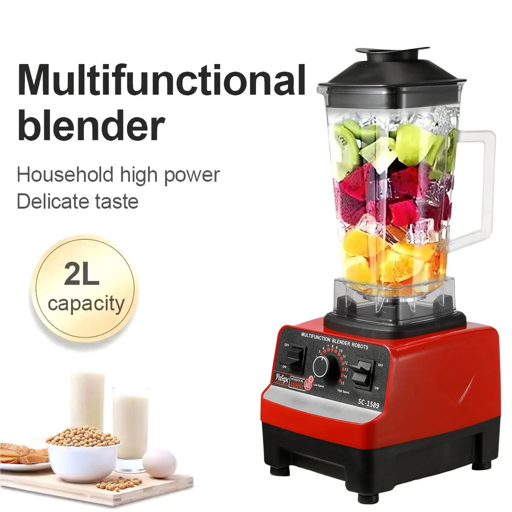 2000W Professional Smart Blender Stationary Mixer Juicer Food Processor Ice Smoothies Crusher