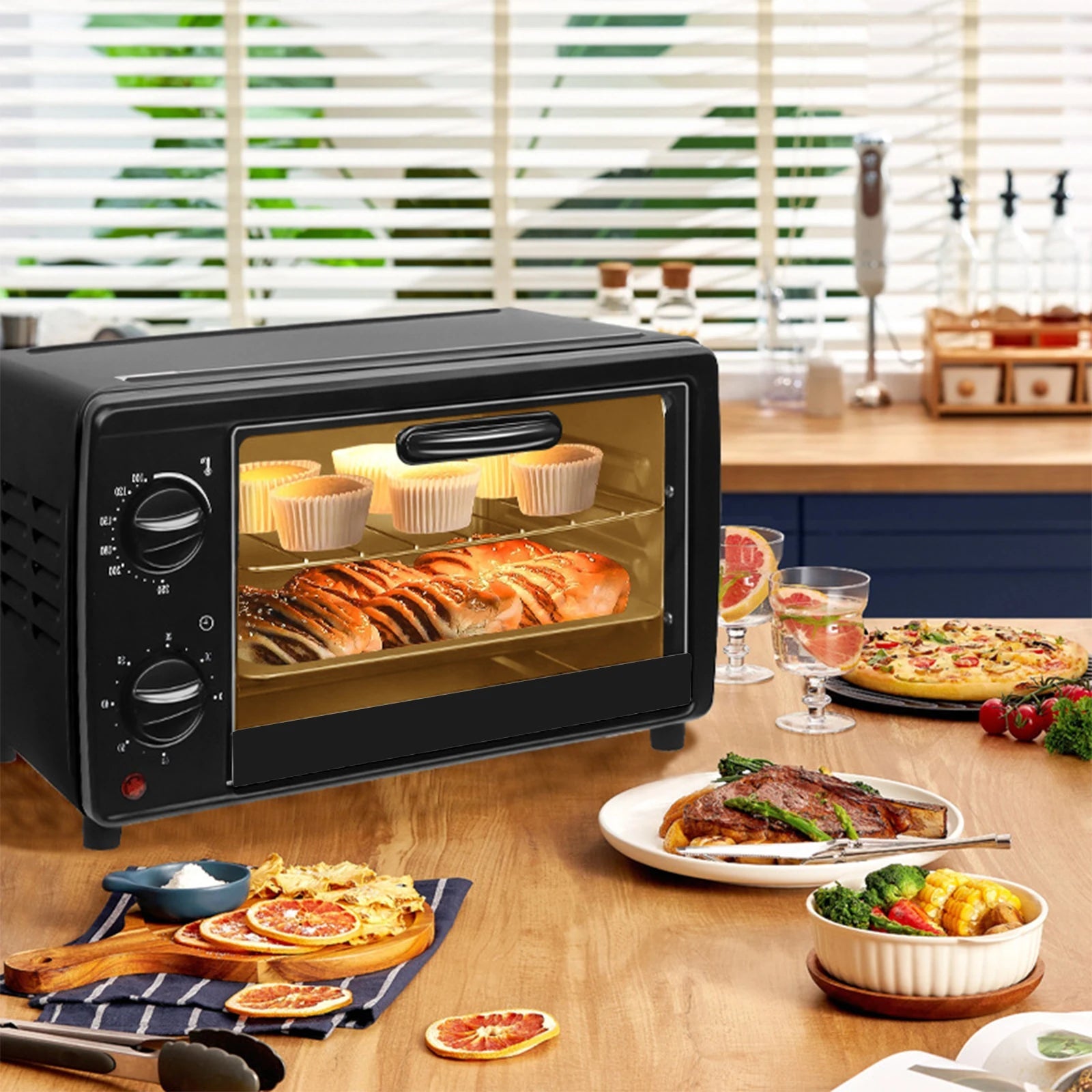 13L Oven Baking Multi-Functional Household Air Fryer & Mini Oven 700W