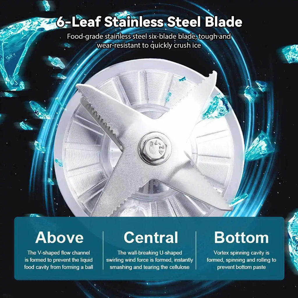 2000W Professional Smart Blender Stationary Mixer Juicer Food Processor Ice Smoothies Crusher