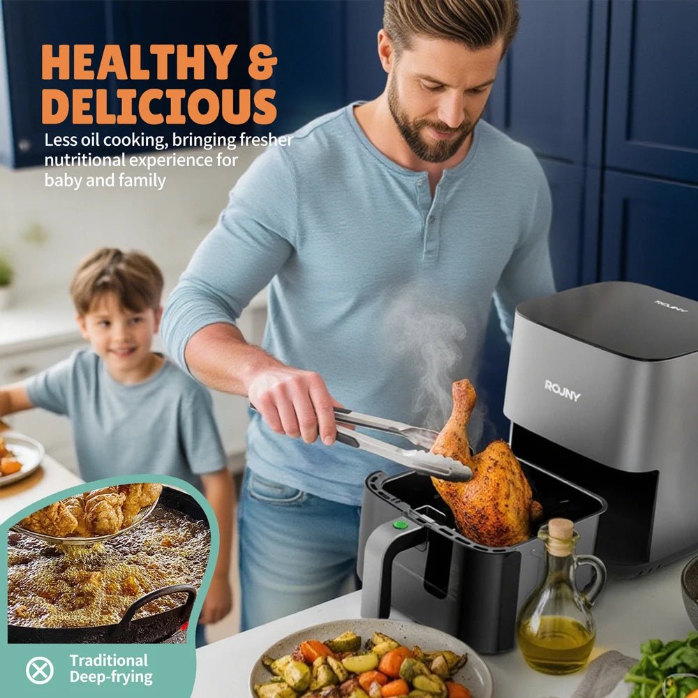 1450W 5L Air Fryer Healthy Airfryer for Baby & Family Perfect for Baby Weaning & Family Meals