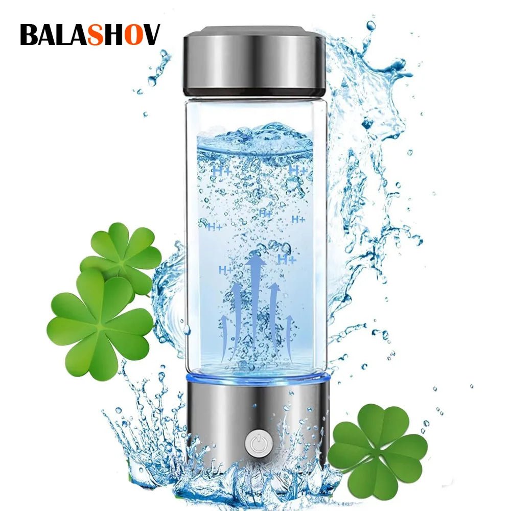 Hydrogen Generator Water Filter Ionizer Maker Hydrogen-Rich Water Portable Super Antioxidants ORP Hydrogen Bottle 420ml