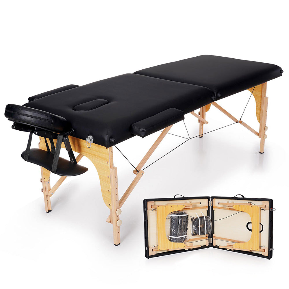 2 klappbare, verstellbare Massagetische