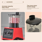 9500W Powerful Blender Mixer Juicer Smoothie Maker Table Blenders 3in1 Container Food Processor Blender Mixer for Ice Nut Fruit
