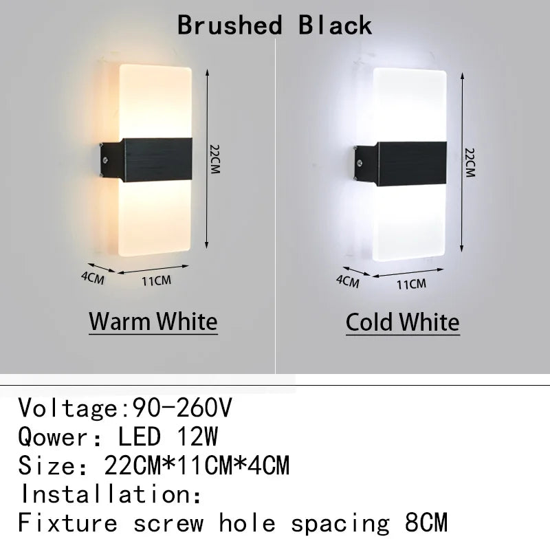 Mini-LED-Acryl-Wandleuchte AC90-260V