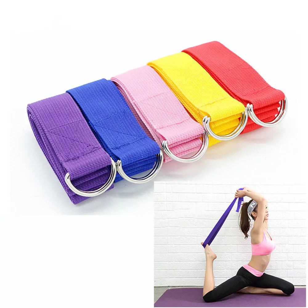 180 cm langer mehrfarbiger Yoga-Stretchgurt