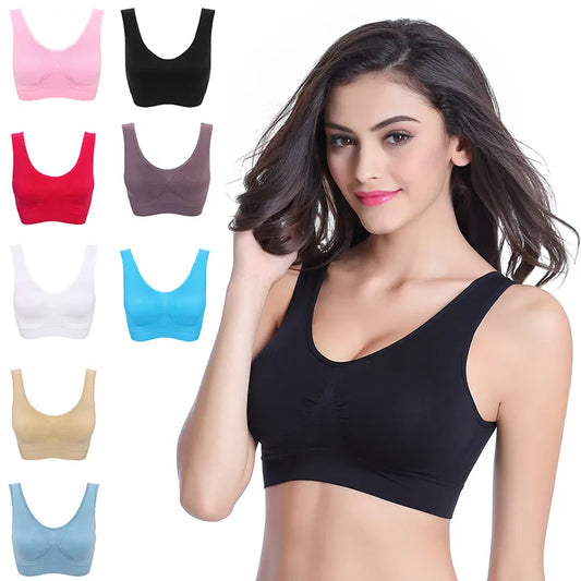 Plus Size Bras for Women Seamless Bra With Pads to 4XL 5XL Bralette Push Up Brassiere Vest Wireless Active Fashion Underwear - Motionshop