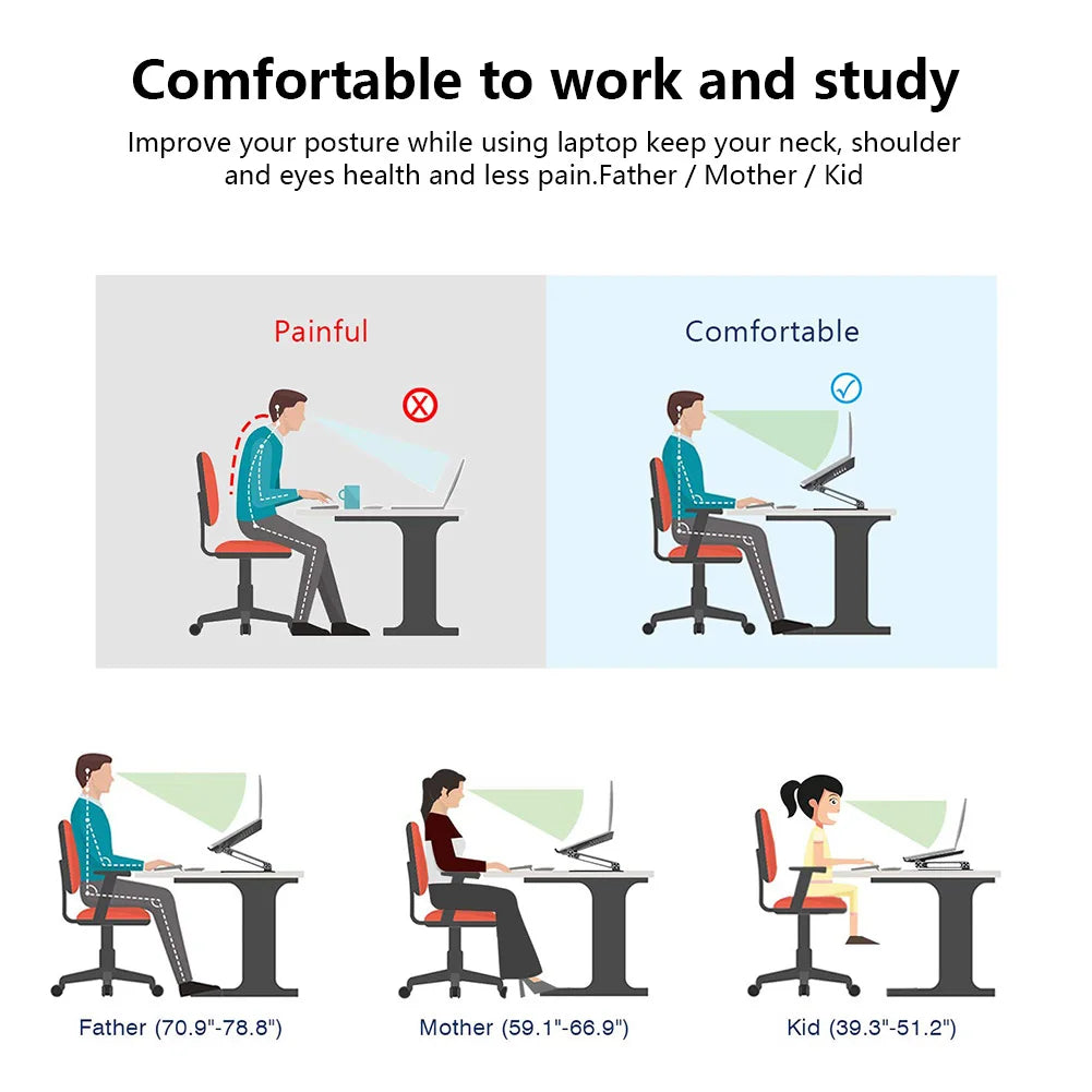 ErgoBoost™ Fold-Up Laptop Riser - Motionshop