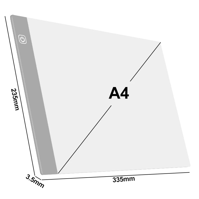 A4 LED Light Pad – USB Drawing Board for Diamond Painting - Motionshop