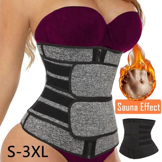 Neoprene Sauna Waist Trainer Corset Sweat Belt for Women Weight Loss Compression Trimmer Workout Fitness - Motionshop