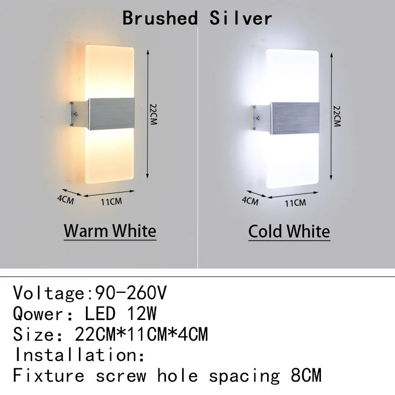 Mini-LED-Acryl-Wandleuchte AC90-260V