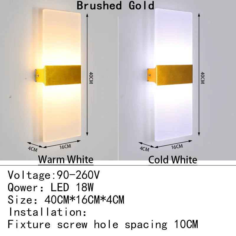 Mini-LED-Acryl-Wandleuchte AC90-260V