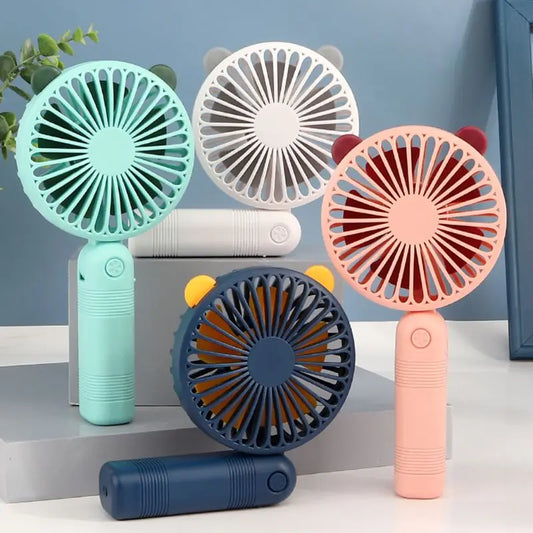 Mini Hand Fan with LED Light – USB Rechargeable Travel Fan | Motionshop - Motionshop
